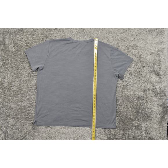 Nike Men's Gray Polyester T-Shirt 2XL, Preowned Gym run - Picture 5 of 6